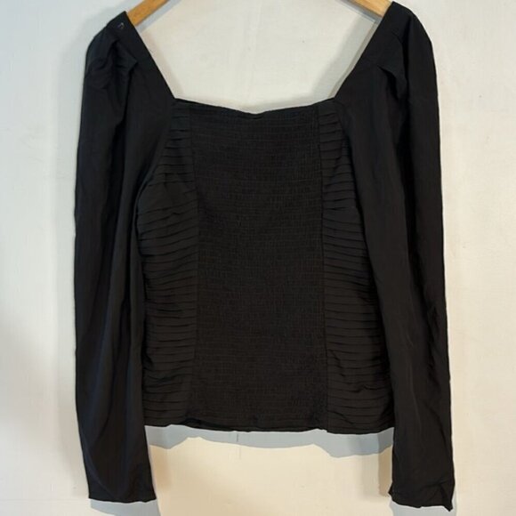 Yasdanube Smocked Wrap Crop Top Black Medium - Picture 5 of 9